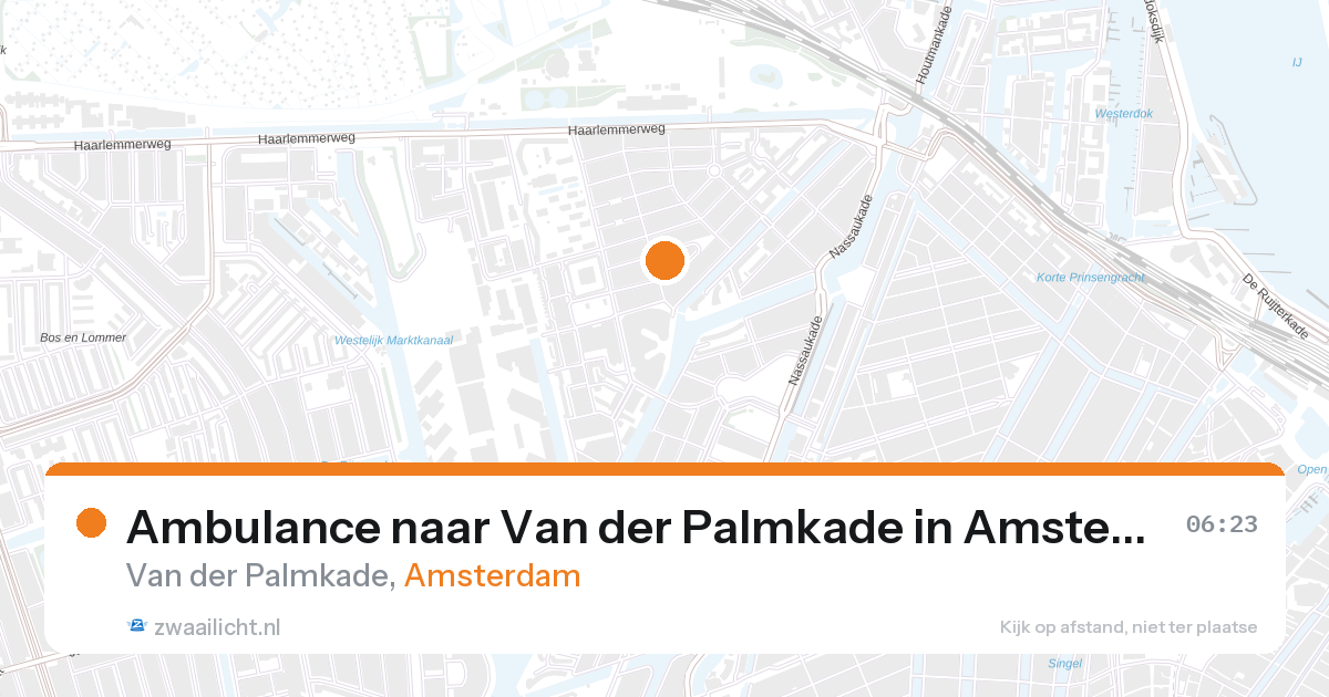 Ambulance naar Van der Palmkade in Amsterdam — 7 feb 2026