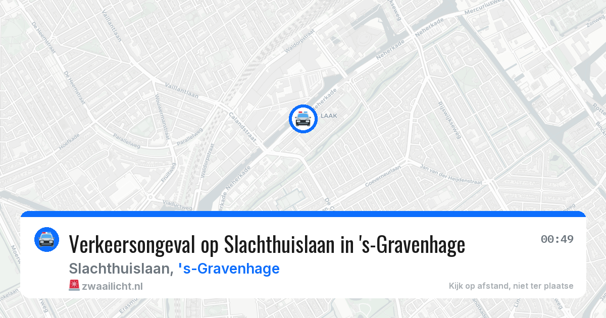 Verkeersongeval op Slachthuislaan in 's-Gravenhage — 26 apr 2026