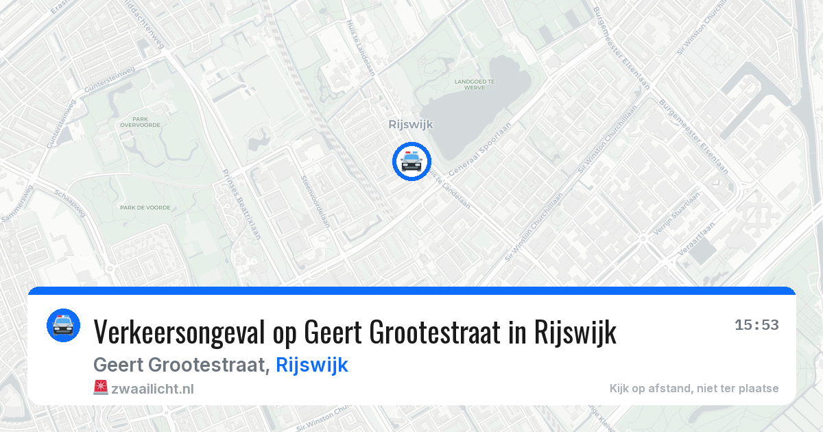Verkeersongeval op Geert Grootestraat in Rijswijk — 11 jun 2026