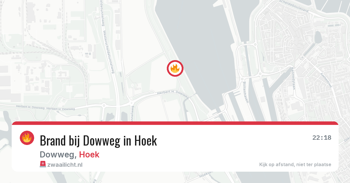 Brand bij Dowweg in Hoek — 17 mrt 2026