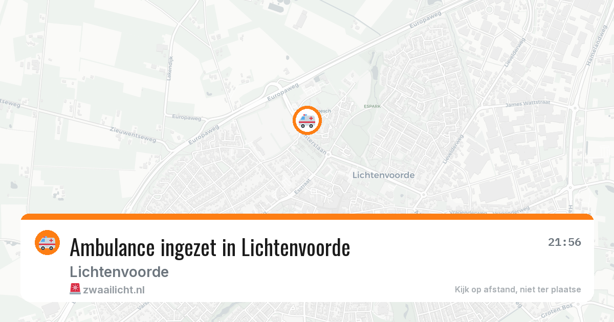 Ambulance ingezet in Lichtenvoorde — 11 aug 2026