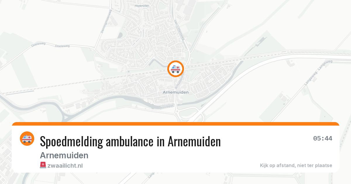 Spoedmelding ambulance in Arnemuiden — 2 jul 2026