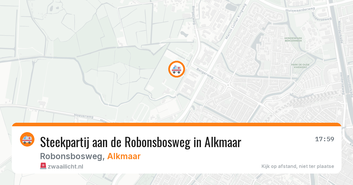 Steekpartij aan de Robonsbosweg in Alkmaar — 28 feb 2026