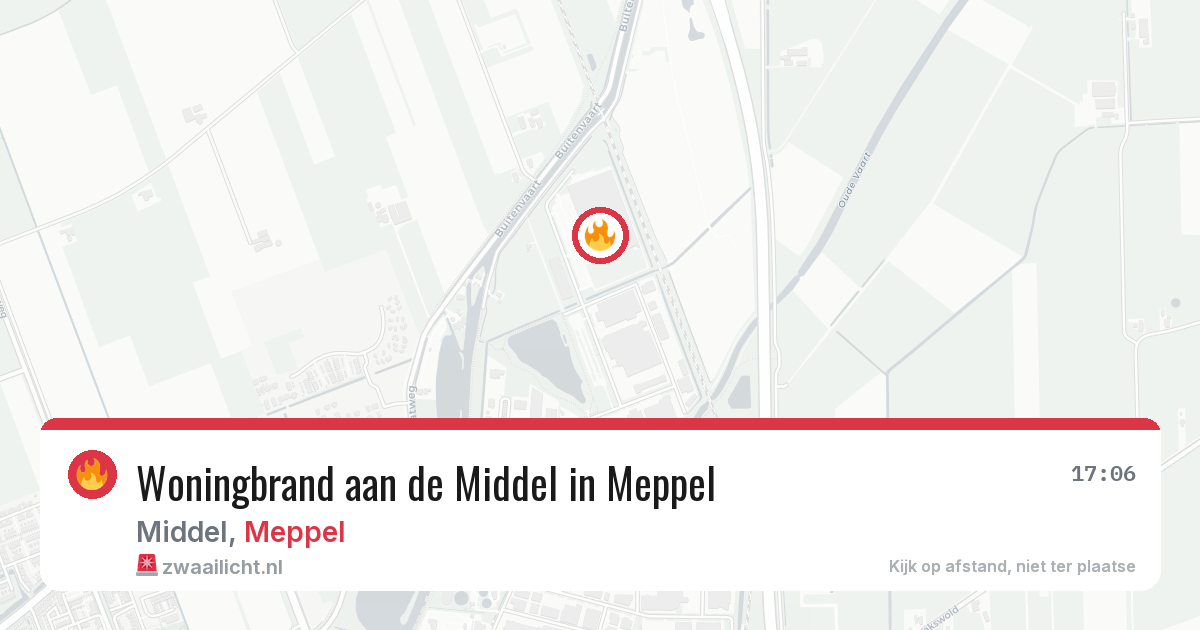 Woningbrand aan de Middel in Meppel — 18 jul 2026