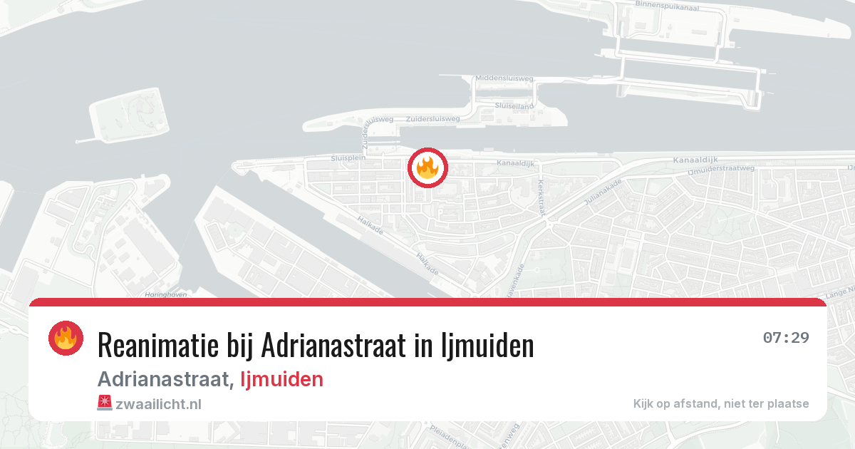 Reanimatie bij Adrianastraat in Ijmuiden — 6 jul 2026