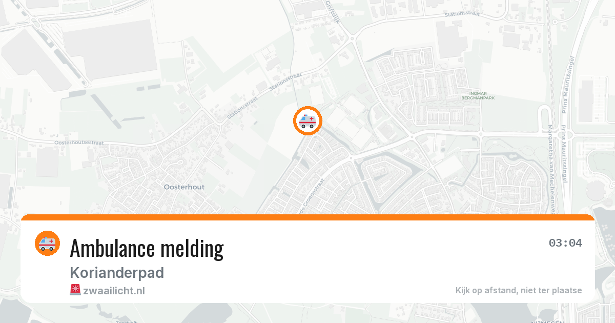Ambulance melding — 1 jun 2026