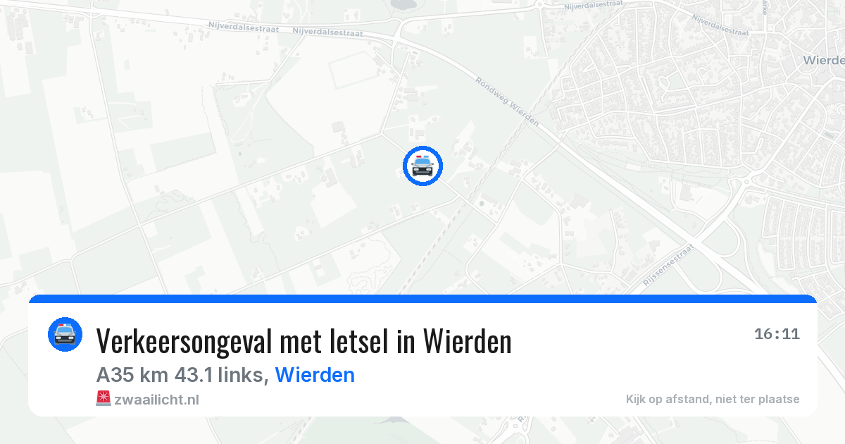Verkeersongeval met letsel in Wierden — 4 jun 2026