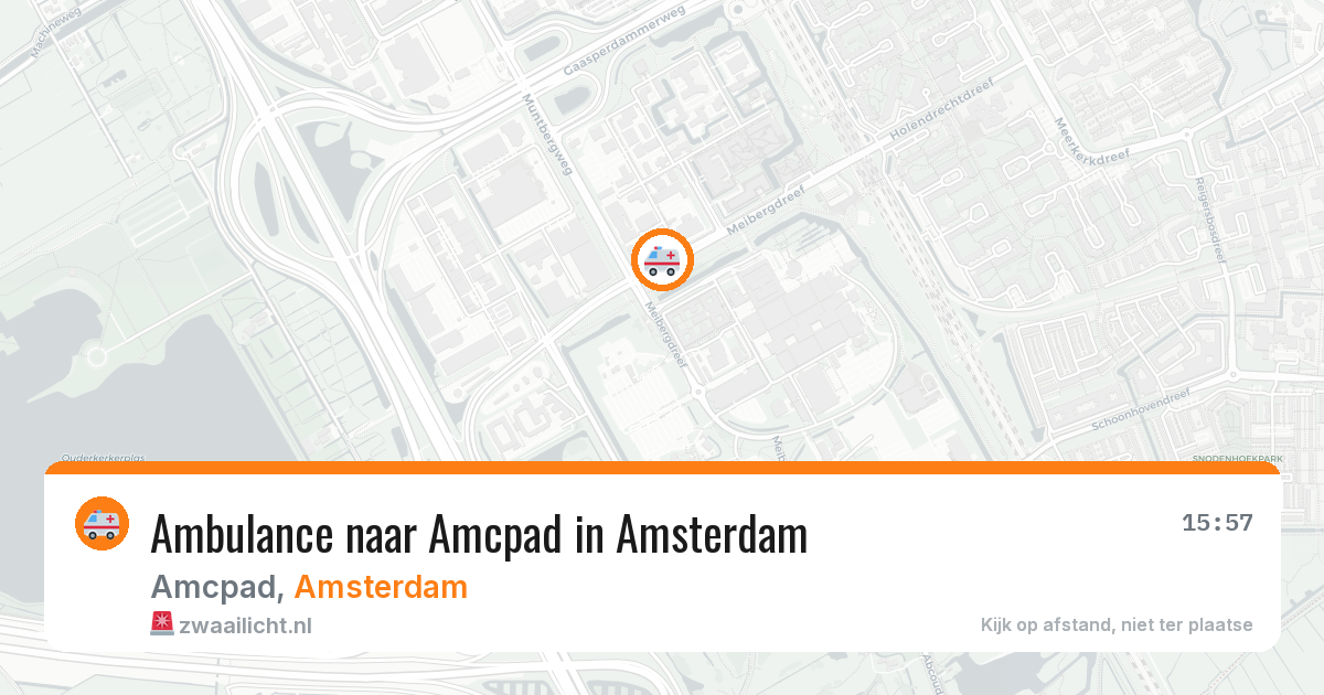 Ambulance naar Amcpad in Amsterdam — 5 jun 2026