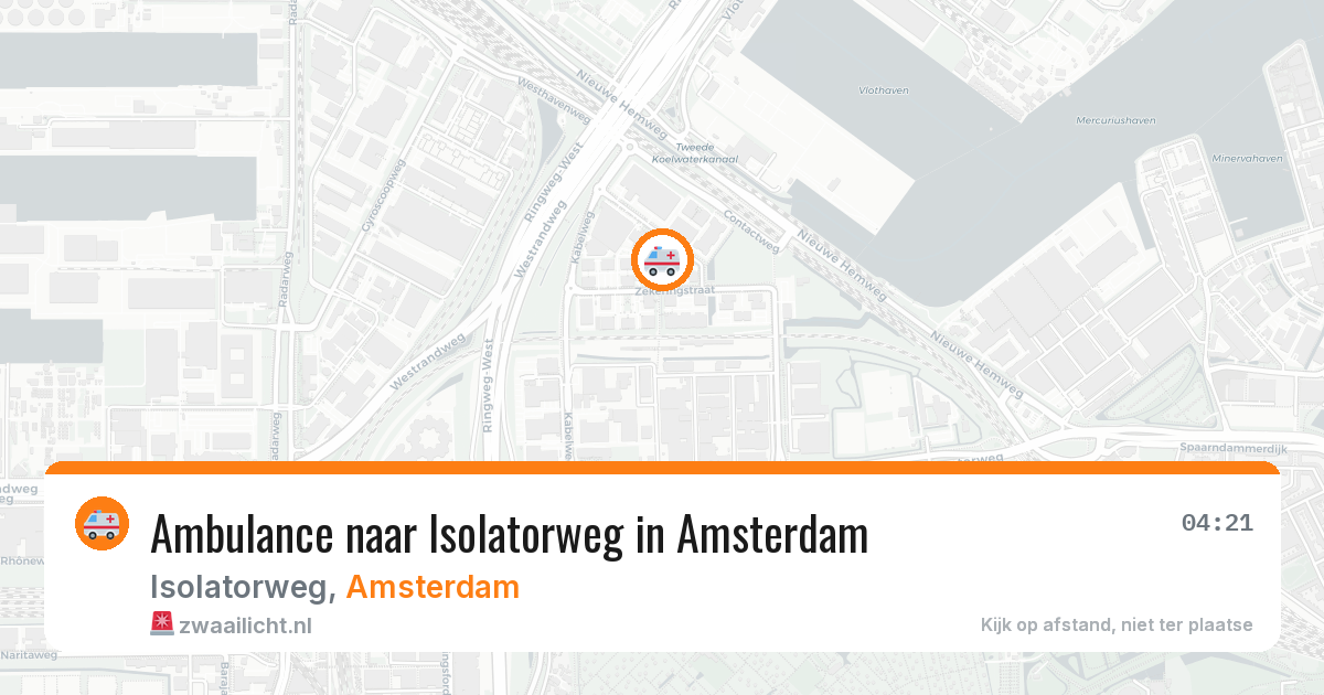 Ambulance naar Isolatorweg in Amsterdam — 27 jun 2026