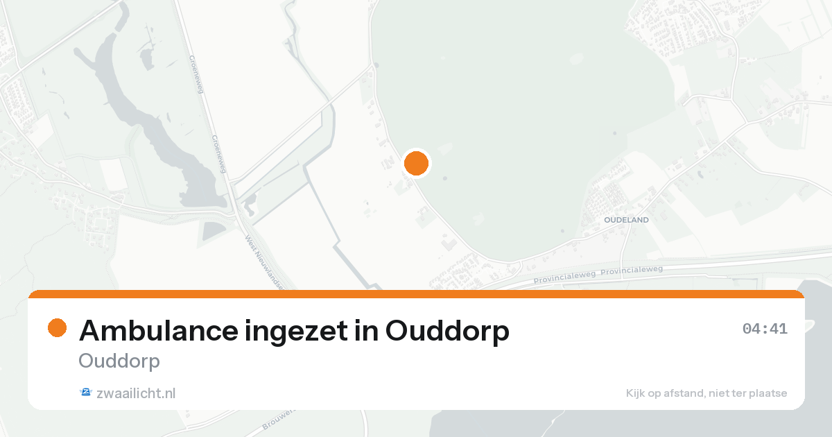 Ambulance ingezet in Ouddorp — 18 aug 2026