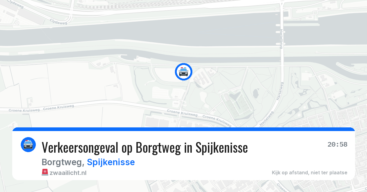 Verkeersongeval op Borgtweg in Spijkenisse — 22 jun 2026