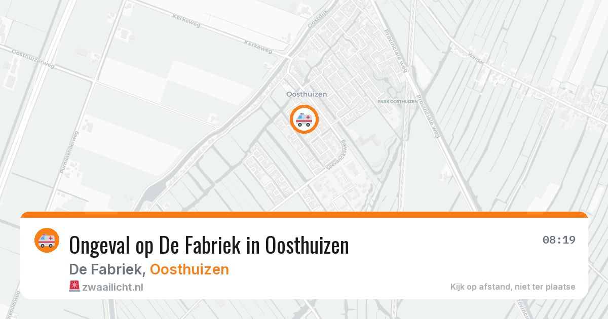 Ongeval op De Fabriek in Oosthuizen — 22 apr 2026