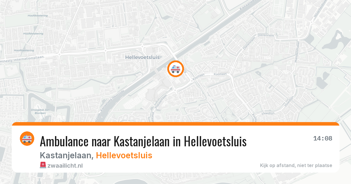 Ambulance naar Kastanjelaan in Hellevoetsluis — 2 apr 2026