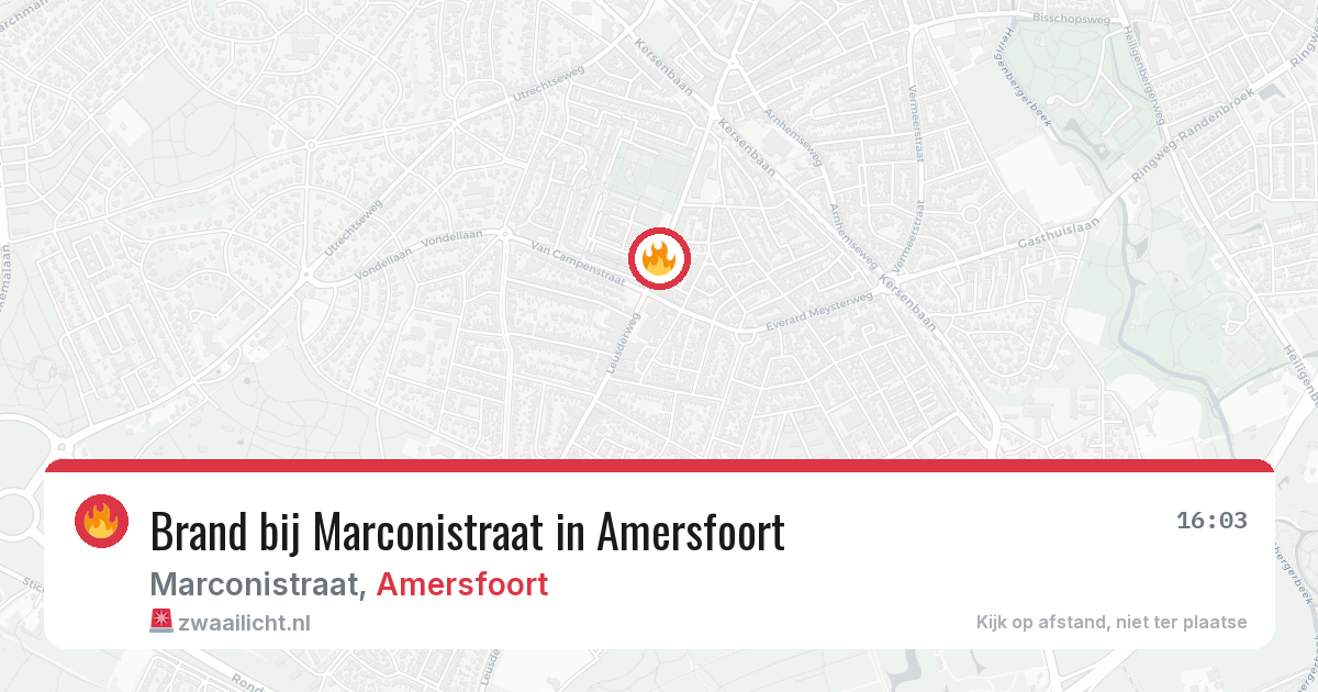 Brand bij Marconistraat in Amersfoort — 11 jul 2026