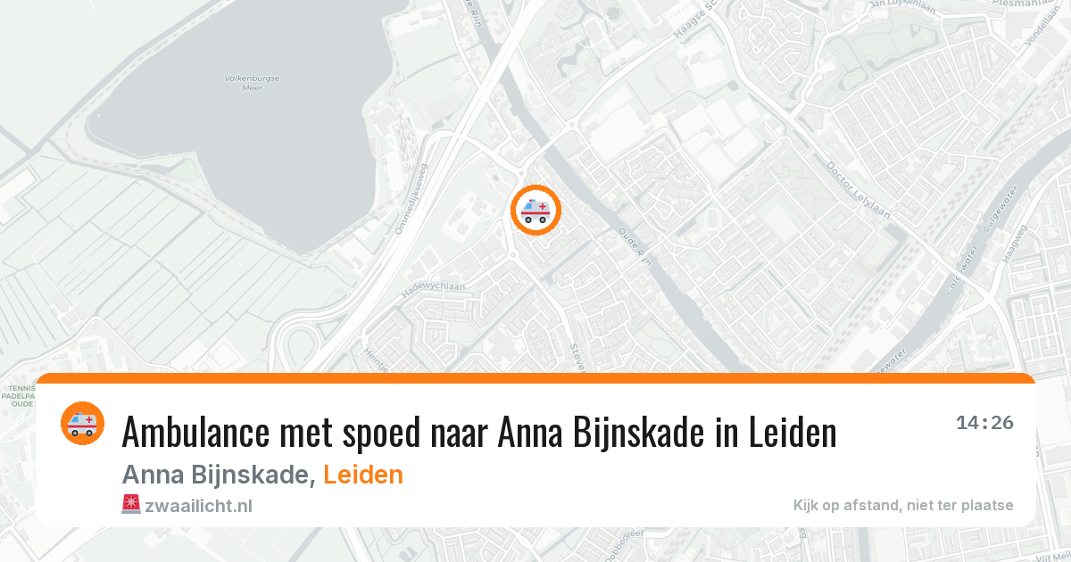 Ambulance met spoed naar Anna Bijnskade in Leiden — 29 jan 2026