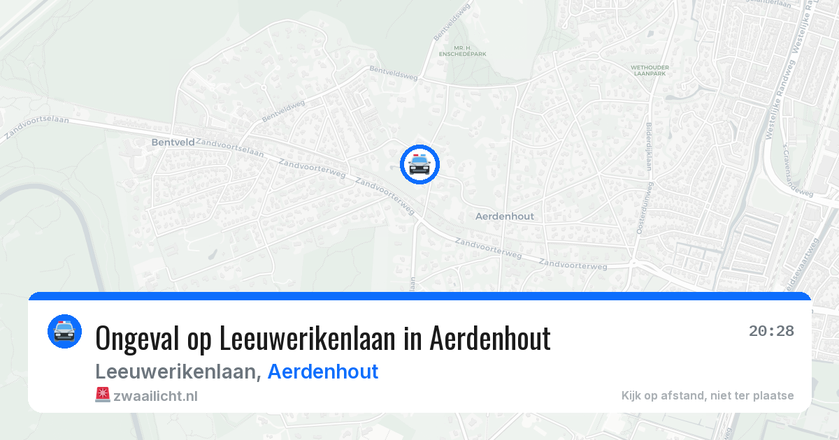Ongeval op Leeuwerikenlaan in Aerdenhout — 19 jun 2026