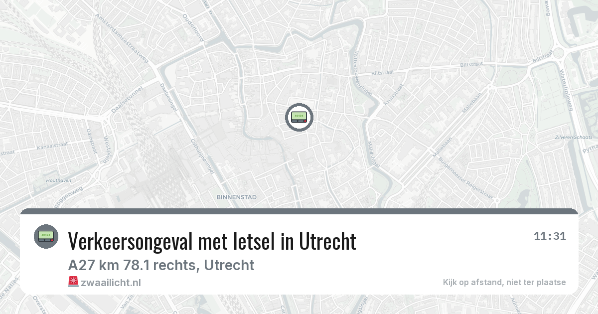 Verkeersongeval met letsel in Utrecht — 7 feb 2026