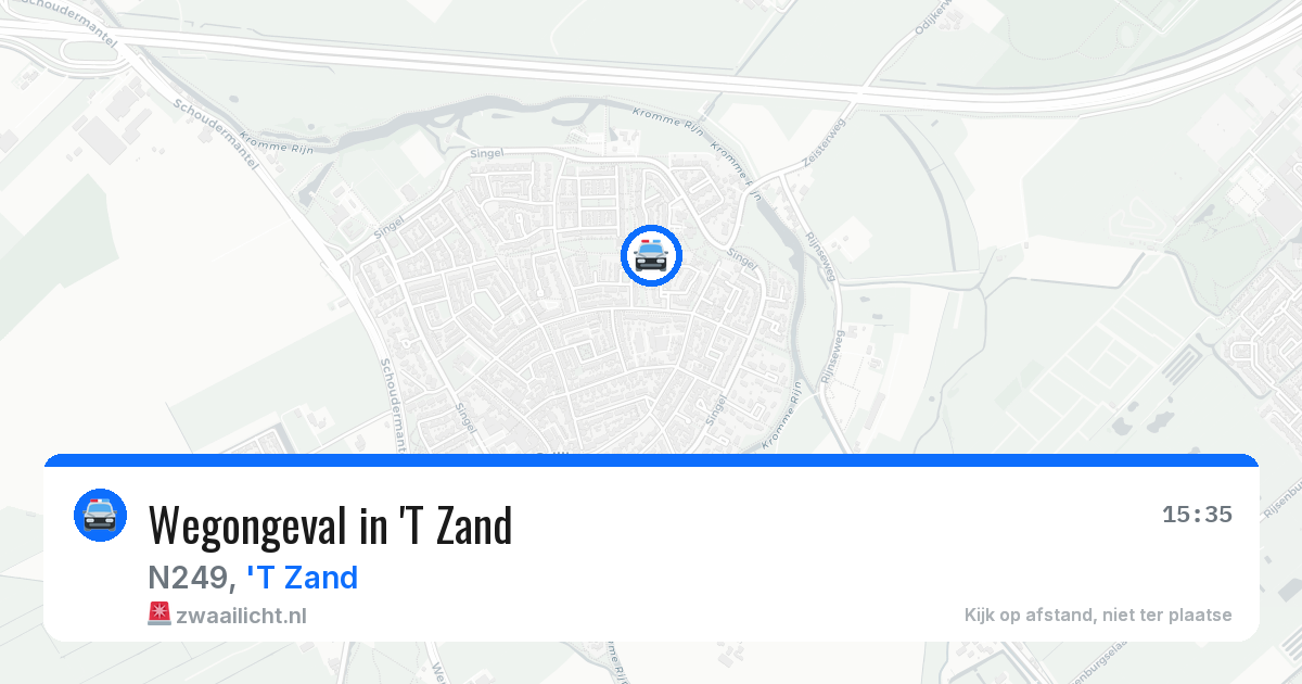 Wegongeval in 'T Zand — 27 apr 2026