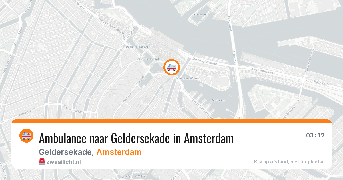 Ambulance naar Geldersekade in Amsterdam — 30 jun 2026