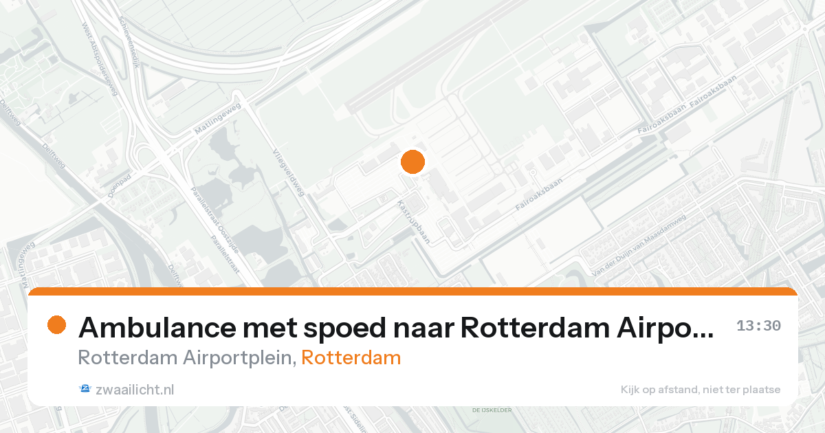 Ambulance met spoed naar Rotterdam Airportplein in Rotterdam — 8 jul 2026