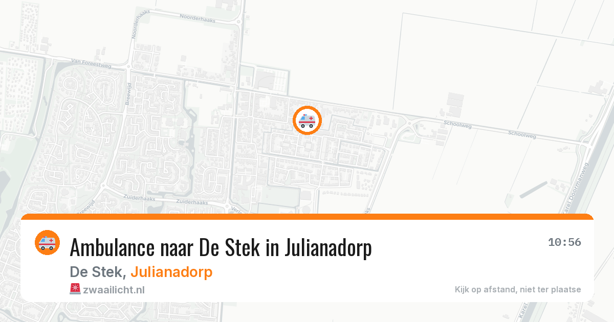Ambulance naar De Stek in Julianadorp — 2 jul 2026