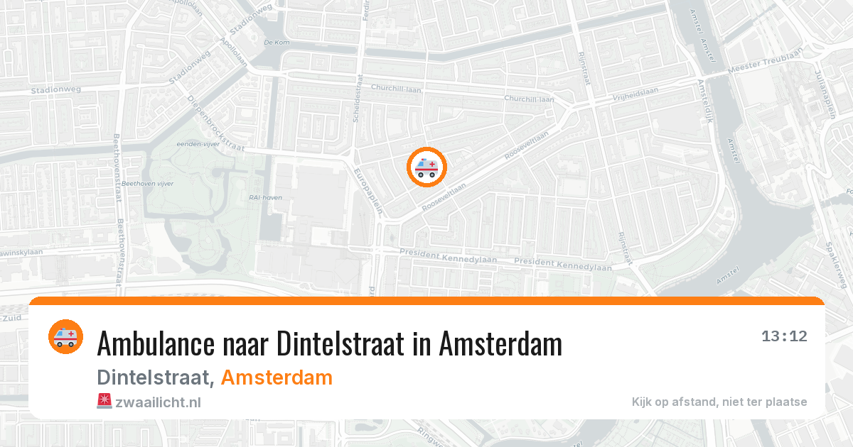 Ambulance naar Dintelstraat in Amsterdam — 26 jun 2026