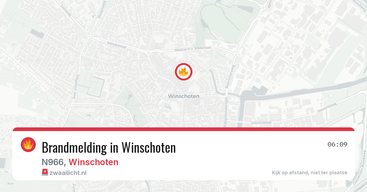 Brandmelding in Winschoten — 20 jun 2026