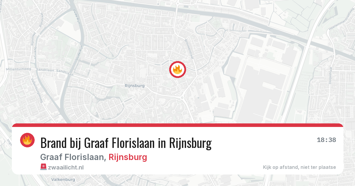 Brand bij Graaf Florislaan in Rijnsburg — 3 mei 2026
