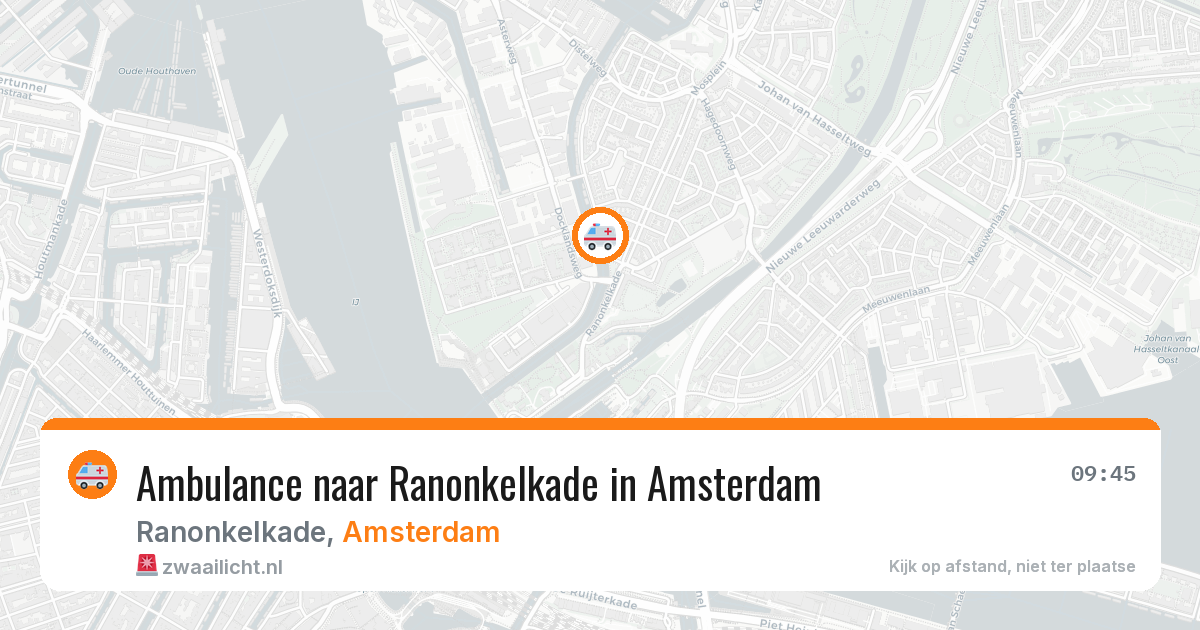 Ambulance naar Ranonkelkade in Amsterdam — 24 mei 2026