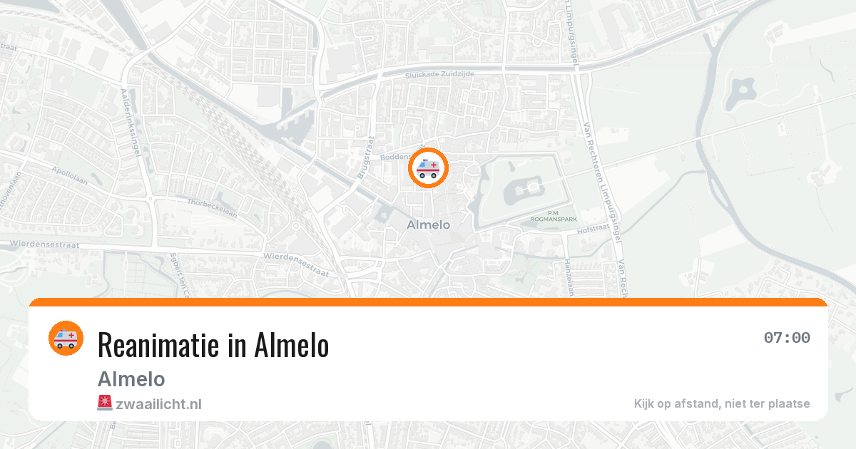 Reanimatie in Almelo — 8 jul 2026