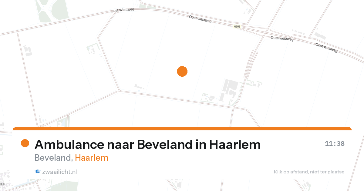 Ambulance naar Beveland in Haarlem — 27 aug 2026