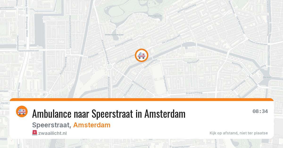 Ambulance naar Speerstraat in Amsterdam — 7 jun 2026