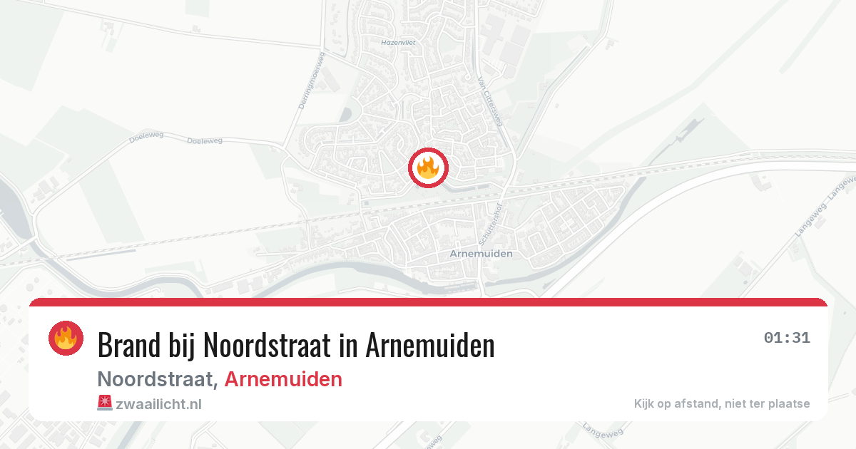 Brand bij Noordstraat in Arnemuiden — 30 jun 2026