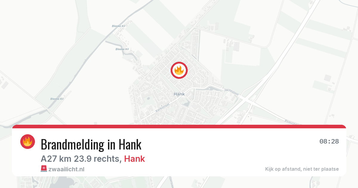 Brandmelding in Hank — 24 mrt 2026