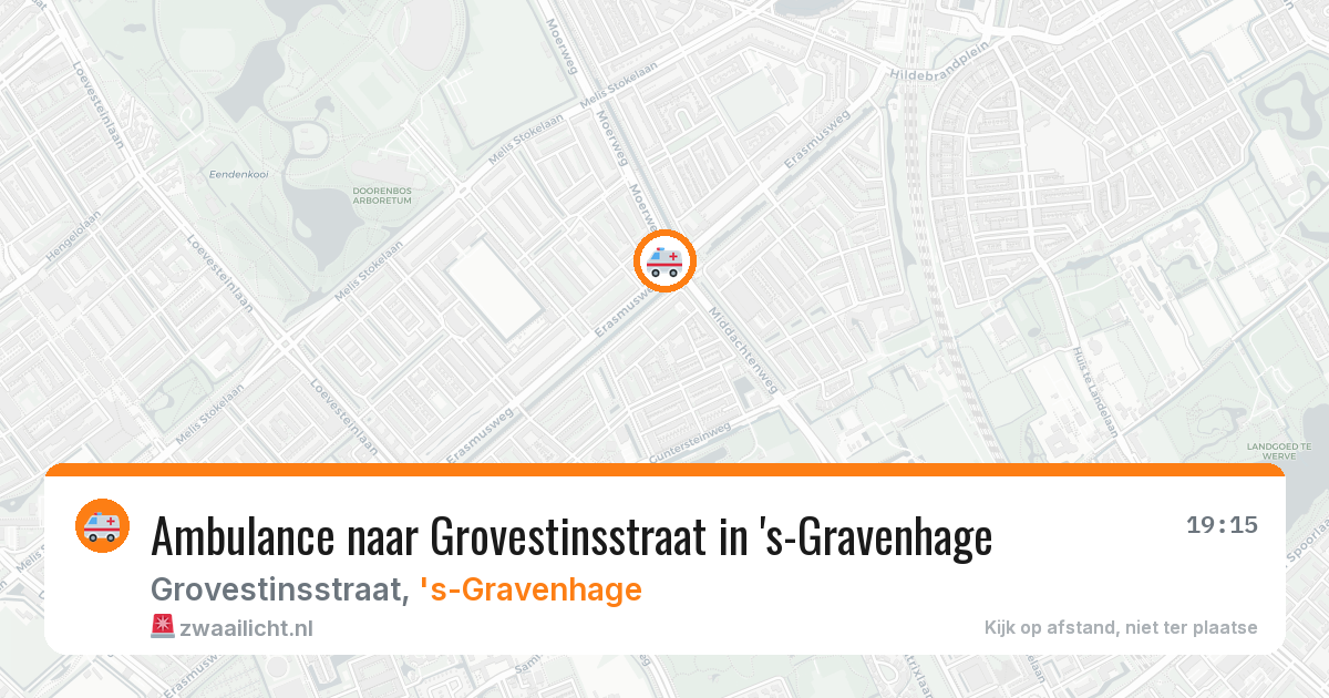 Ambulance naar Grovestinsstraat in 's-Gravenhage — 24 mrt 2026