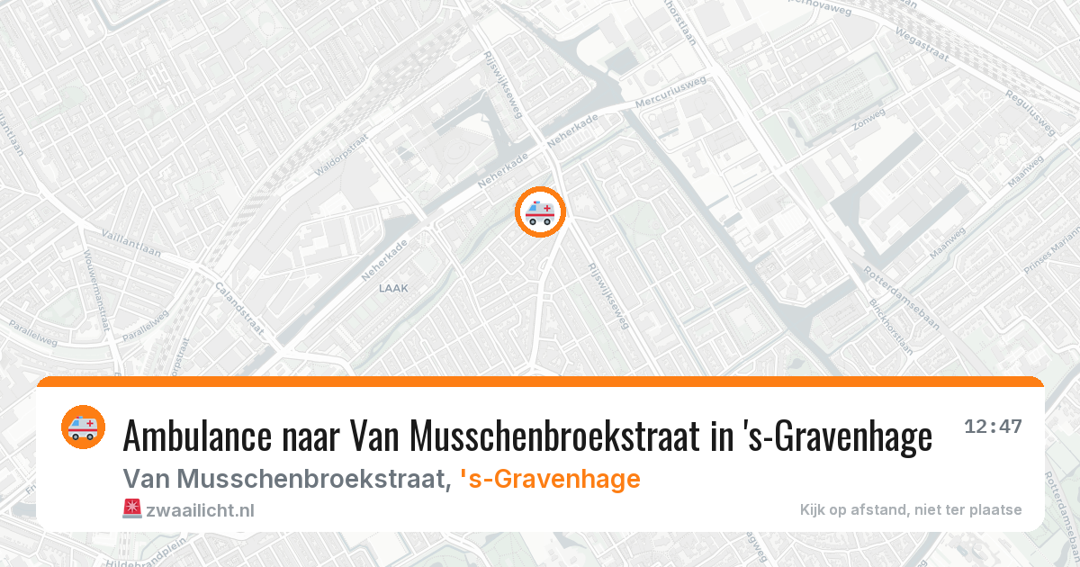 Ambulance naar Van Musschenbroekstraat in 's-Gravenhage — 24 jun 2026