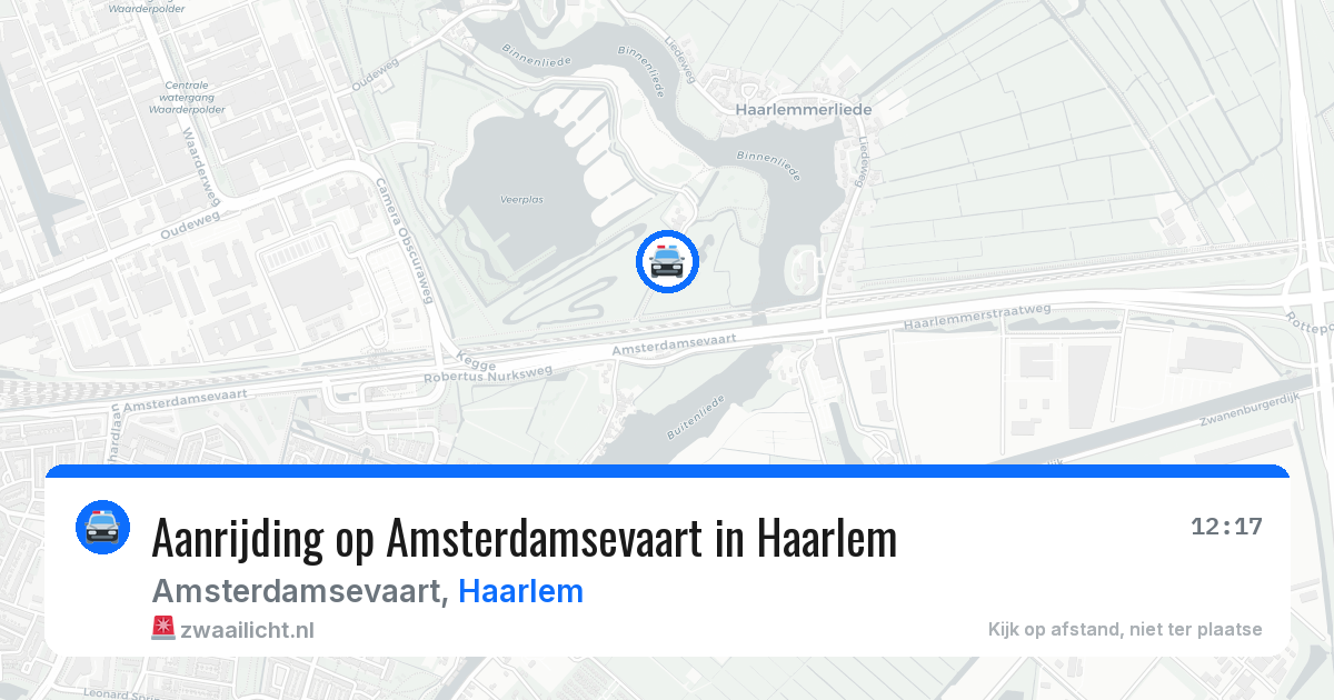 Aanrijding op Amsterdamsevaart in Haarlem — 18 jun 2026
