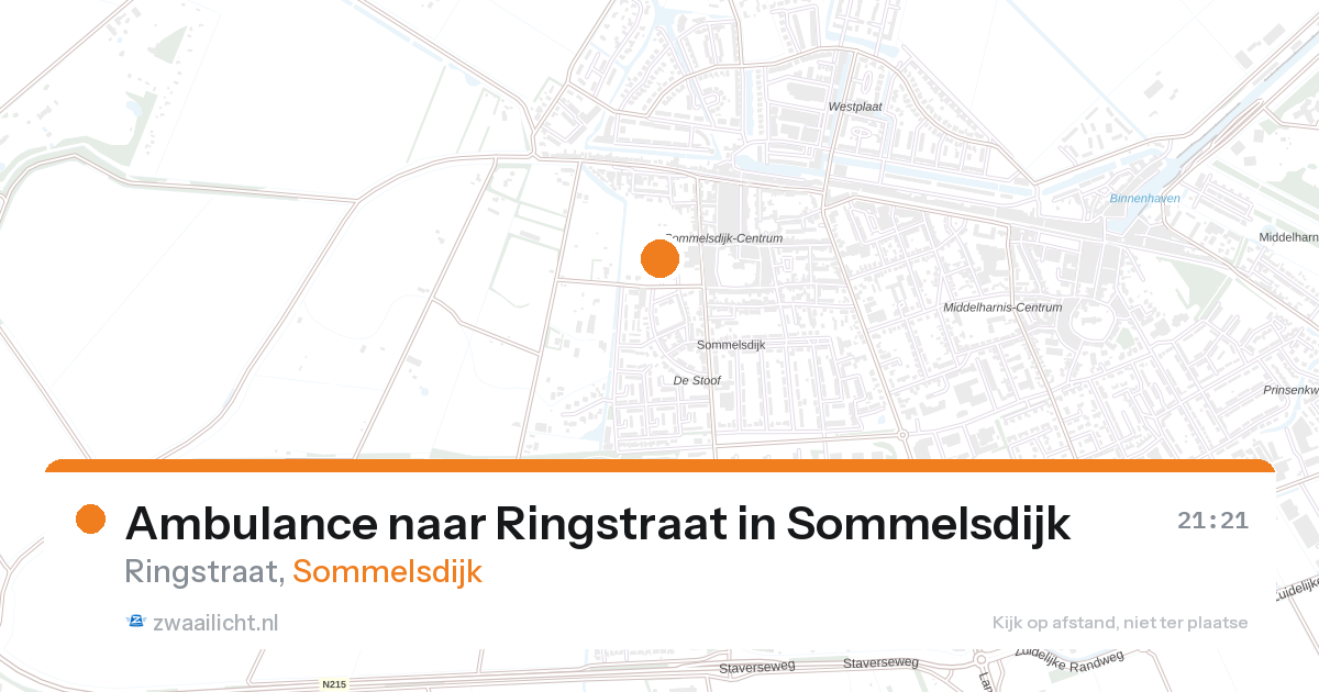 Ambulance naar Ringstraat in Sommelsdijk — 26 aug 2026