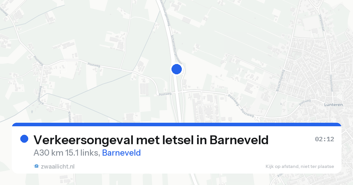 Verkeersongeval met letsel in Barneveld — 21 aug 2026