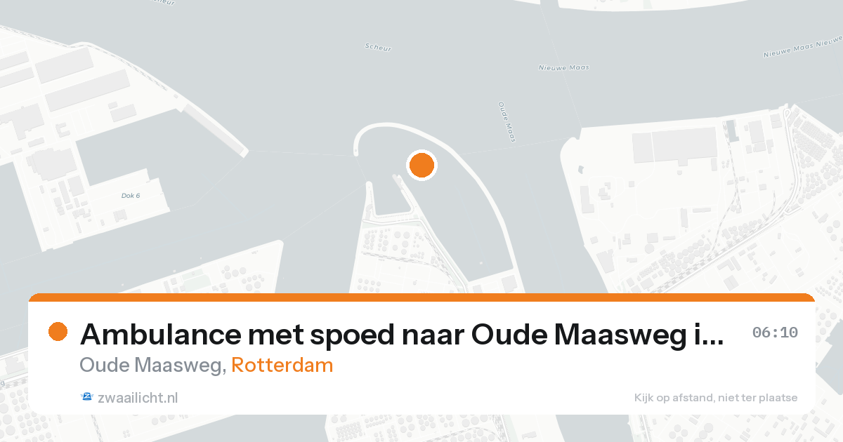 Ambulance met spoed naar Oude Maasweg in Rotterdam — 5 jun 2026