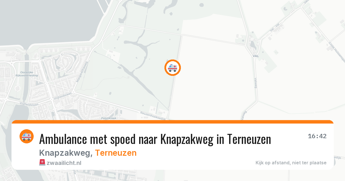 Ambulance met spoed naar Knapzakweg in Terneuzen — 27 jun 2026