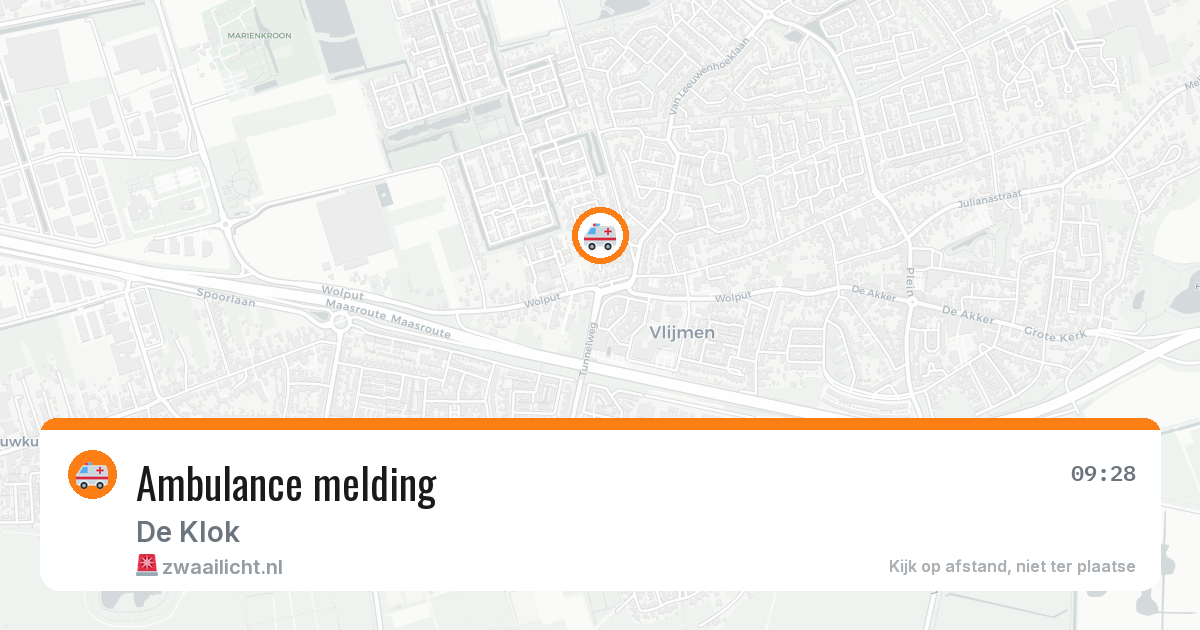 Ambulance melding — 4 aug 2026