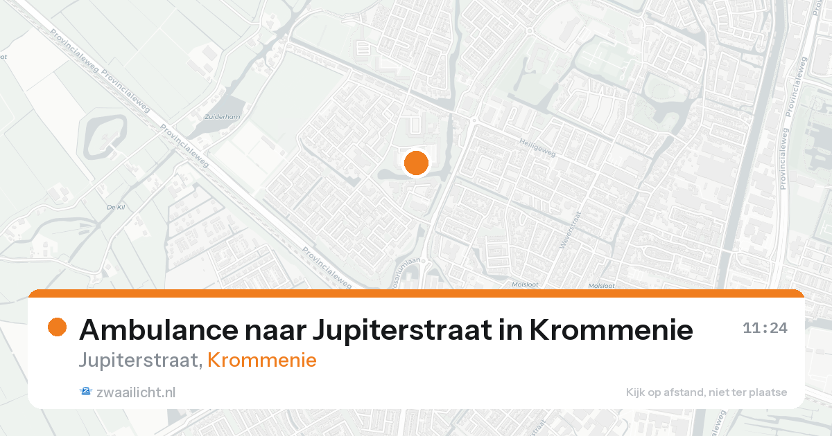 Ambulance naar Jupiterstraat in Krommenie — 31 mei 2026