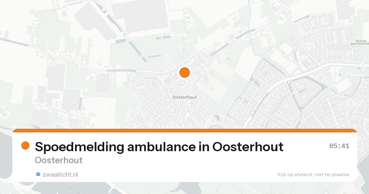 Spoedmelding ambulance in Oosterhout — 8 feb 2026