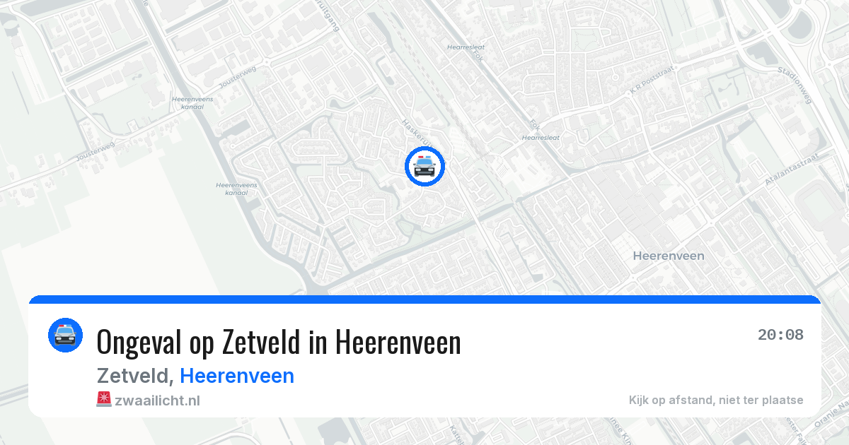 Ongeval op Zetveld in Heerenveen — 22 jul 2026