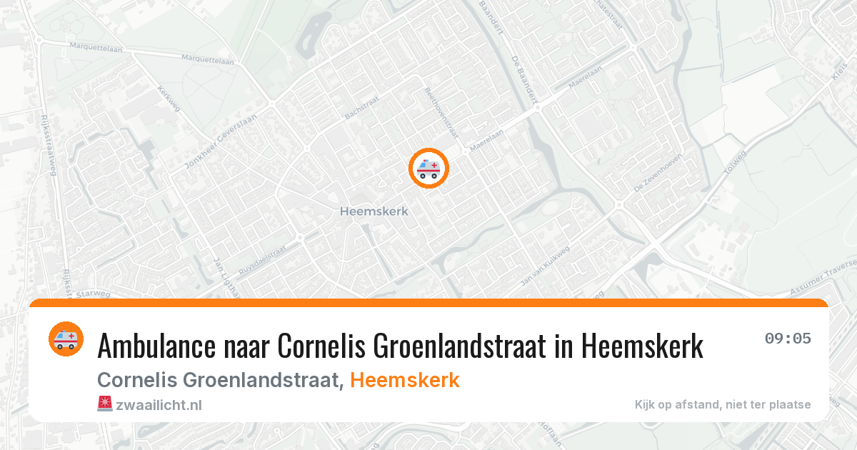 Ambulance naar Cornelis Groenlandstraat in Heemskerk — 11 jun 2026