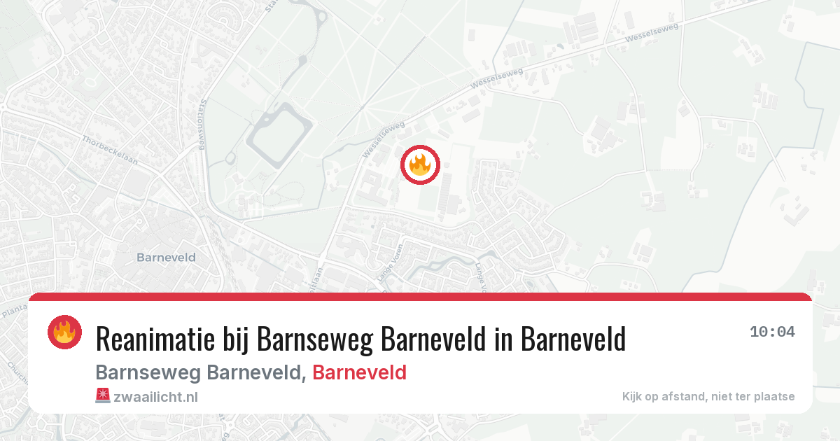 Reanimatie bij Barnseweg Barneveld in Barneveld — 2 mrt 2026