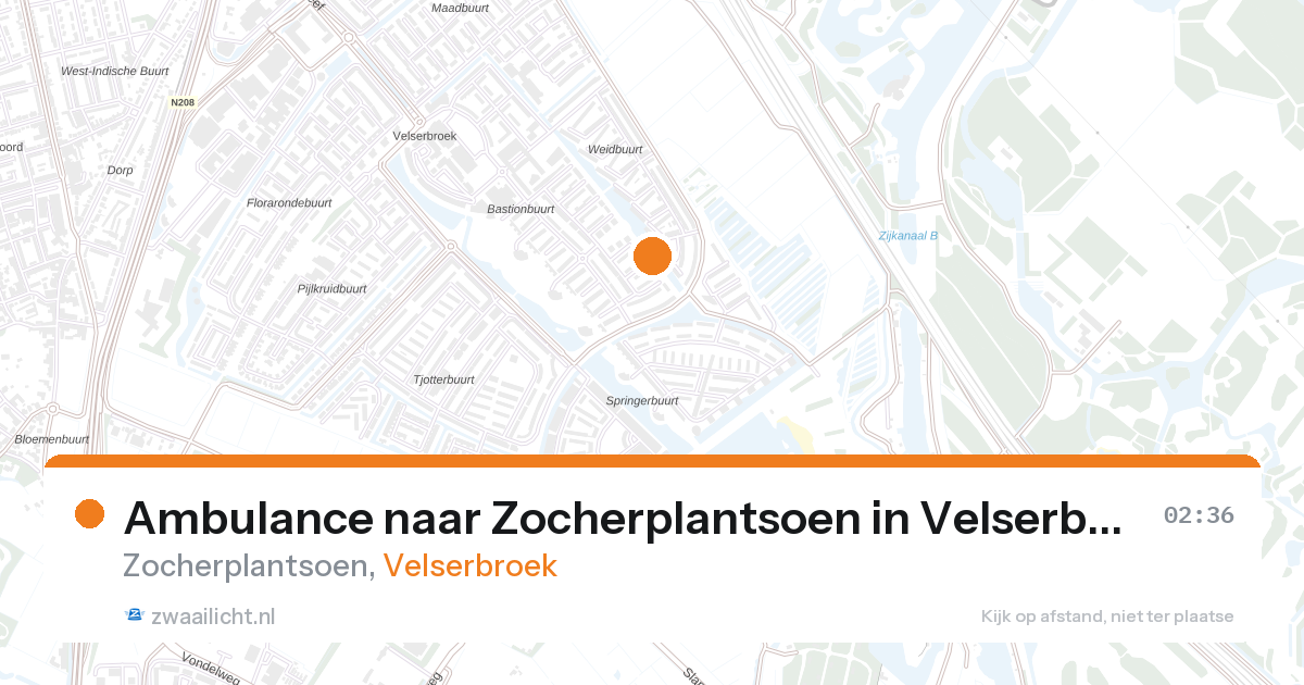 Ambulance naar Zocherplantsoen in Velserbroek — 1 feb 2026