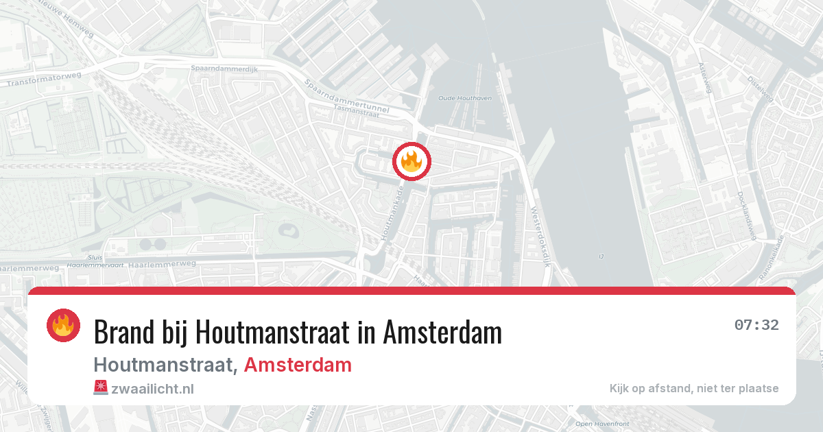 Brand bij Houtmanstraat in Amsterdam — 16 jun 2026