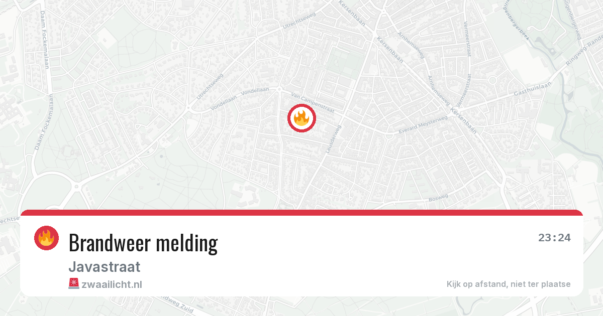 Brandweer melding — 30 jun 2026